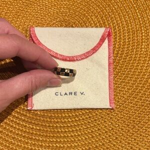 CLARE V checker ring